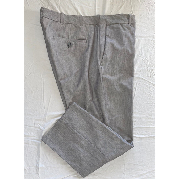 Van Heusen Straight Fit Flex Washable Microfiber Dress Pants, Slacks. 38X28, EUC - Picture 2 of 9